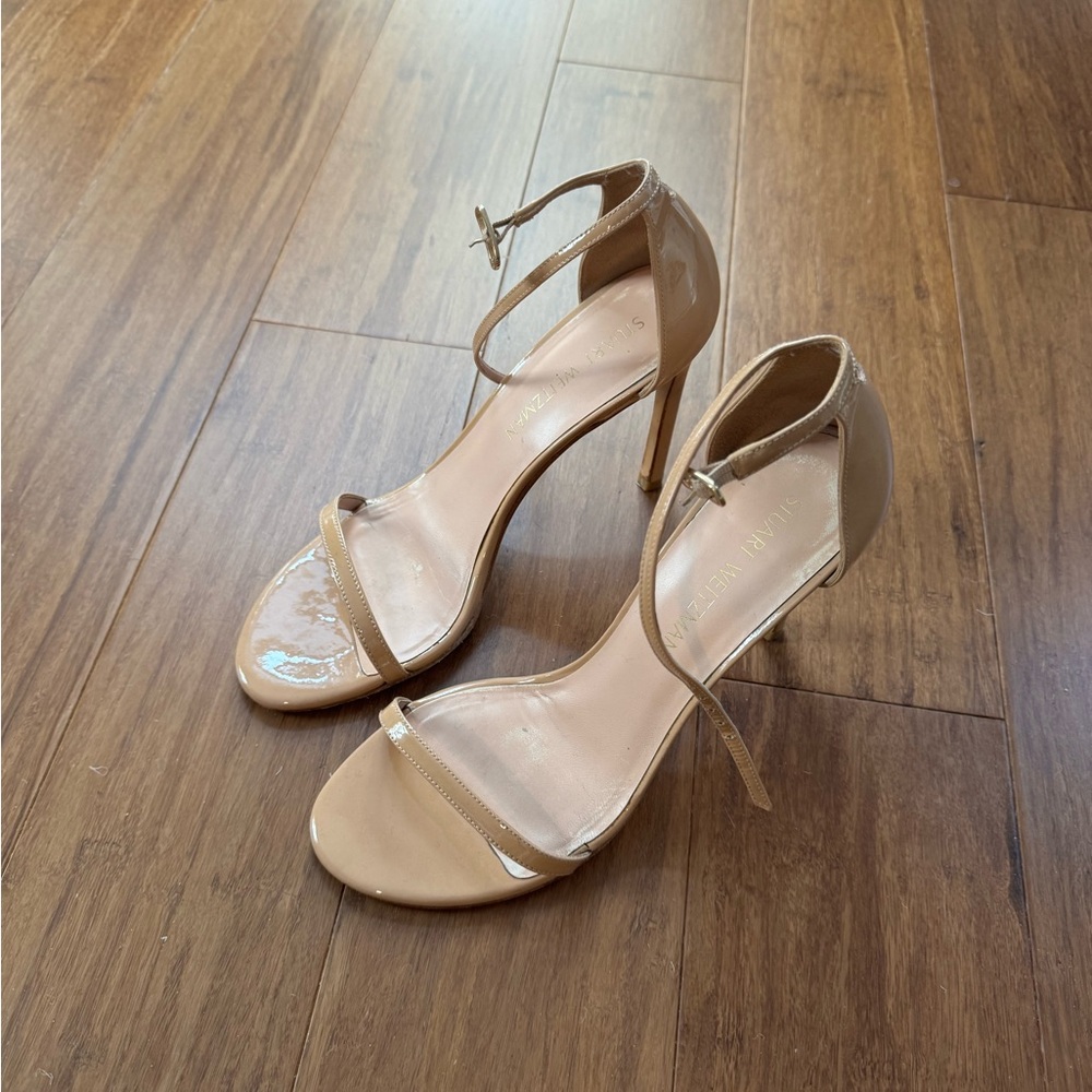 Stuart Weitzman Women's Nudistsong High Heel Sandals, Patent Leather
